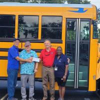 The James M. Doss Charitable Foundation provided a matching grant to fund a new school bus at St. Joseph Catholic School in Bradenton, Florida.